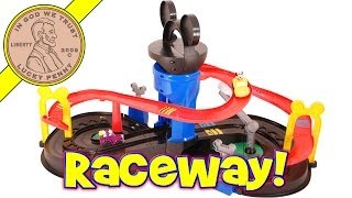 FisherPrice Disney Mickey Mouse Motors Track Raceway Set Toy Kids Toy Reviews [upl. by Anatola]