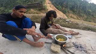 picnic with twins brothers  cooking noodles [upl. by Maryl]