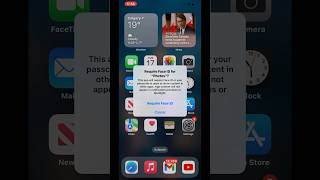 New iOS 18 Security FeatureSetup Face IDPASSCODE shorts [upl. by Ayotl]