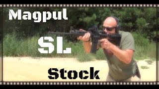 Magpul MOE Slim Line SL AR15 Stock Review HD [upl. by Brink]