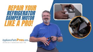 How To Replace A Frigidaire Refrigerator Damper Motor 241600902 [upl. by Sadler]