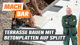 Terrassenplatten verlegen aus Beton  OBI [upl. by Marillin801]