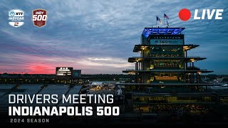 The 108th Indianapolis 500 presented by Gainbridge Public Drivers Meeting [upl. by Arekat578]