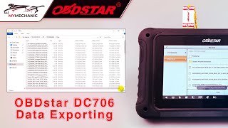 OBDstar  DC706  The Methods for Data Exports [upl. by Vanthe385]