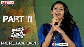 Naa Peru Surya Na Illu India Pre Release Event PART  11  Allu Arjun Anu Emmanuel [upl. by Nerrot]