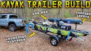 Building the BEST DIY Kayak Trailer for Kayak Bass Fishing Tournaments  FULL BUILD [upl. by Arahsak]