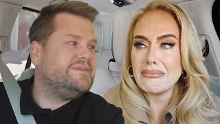 Adele CRIES During Emotional Carpool Karaoke [upl. by Notsua]