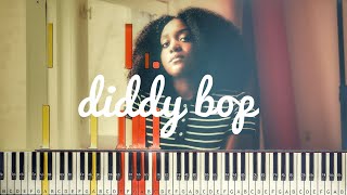 Noname  Diddy Bop reggiewatkins piano synthesia tutorial [upl. by Hulen]