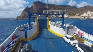 Viaggio di ritorno FavignanaTrapani con scalo a Levanzo con la nave Caronte [upl. by Renae53]