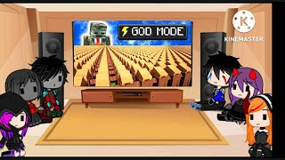 Rainimator friends react to Grox God mode [upl. by Hselin309]