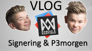 Marcus amp Martinus  Signering besøk hos P3morgen og studiojobbing [upl. by Fortunna]