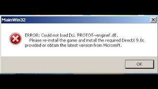 ERRORCold not load DLL PROTOTenginefdll [upl. by Oer]