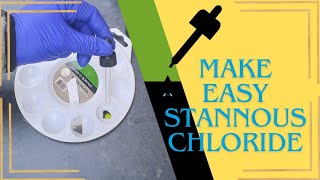 easiest DIY stannous chloride test solution recipe ever for gold recovery [upl. by Lladnek]