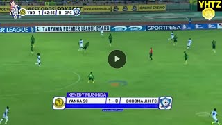 🔴YANGA SC 1 VS 0 DODOMA JIJI NBC PREMIER LEAGUE HII LEO [upl. by Akerdnahs]