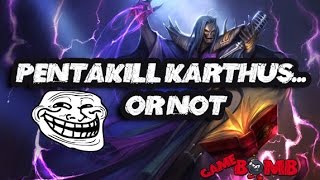 Pentakill Karthus making Penta or not [upl. by Htebarual]