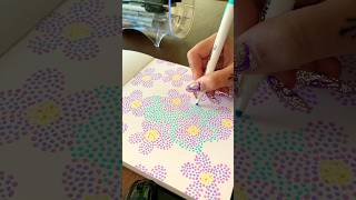 Sharpie time 💪🏻🤍 art easydrawing drawing tutorial pointillism pointillismart [upl. by Corvese83]