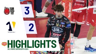 Finale Del Monte Supercoppa  Highlights Sir Susa Vim Perugia  Itas Trentino 32 [upl. by O'Malley]