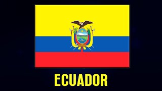 Flag of Ecuador with national anthem capital city area currency info [upl. by Graehme]