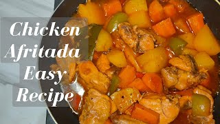 CHICKEN AFRITADA  How to cook  TipidEasy Recipe [upl. by Emrich]