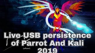 Create a persistent Kali Linux Parrot OS USB Drive 2019 [upl. by Drud857]