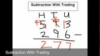 Subtraction With Trading [upl. by Ihana]