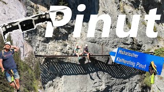 Klettersteig Pinut spektakuläre Aufnahmen vom Pinut Klettersteig bei Flims in Graubünden Schweiz [upl. by Bronny212]