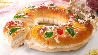 ROSCÓN DE REYES fácil y delicioso Con Harina Común y Sin Masa Madre [upl. by Icats]