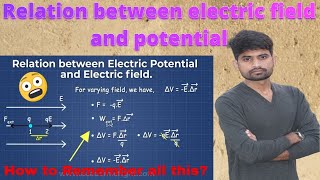 L13 Electrostatic potential part3 class12thIITNEETrelation between electric field and potential [upl. by Acimot]