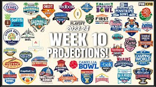 2023 College Football Week 10 Bowl Projections amp CFP Predictions [upl. by Nahej]