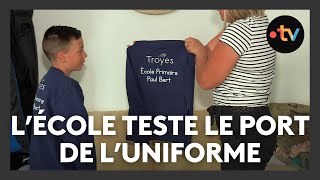 Rentrée scolaire  cette école de Troyes teste luniforme [upl. by Enohsal]