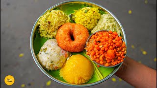 Bangalore Most Popular South Indian 6 in 1 Breakfast Platter Thali Rs 60 Only l Karnataka Food [upl. by Nhguaval]