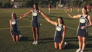 How to Do a Basic Cheer Pyramid  Cheerleading [upl. by Odo]