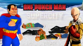 I USED THE ONE PUNCH MOD IN SUPERCITY [upl. by Rouvin]