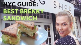 How to Make the Best Breakfast Sandwich in NYC  Karlie Kloss [upl. by Phemia]