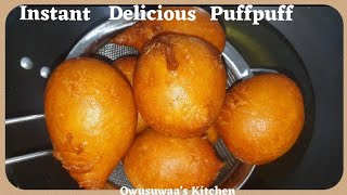 Most Easiest Puff Puff Recipe No yeast BofrotBoflotToogbei Recipe Ghana Nigeria3 ingredients [upl. by Howzell]