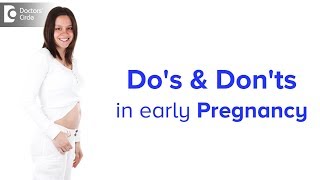 Dos and donts in early pregnancy  Dr Usha B R [upl. by Oria]