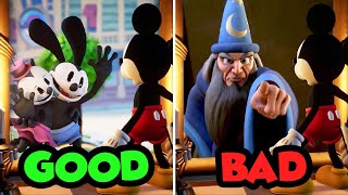 Epic Mickey Rebrushed  Good Ending vs Bad Ending [upl. by Pazit32]