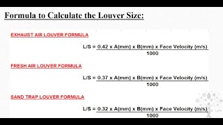 HVAC Louver sizing amp Calculation [upl. by Hedwiga]