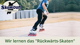 Rückwärtsfahren mit Inlineskates — Inliner rückwärts fahren lernen — Inline Skating Basics 08 [upl. by Hibbitts]