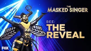 The Bee Is Revealed  Season 1 Ep 10  THE MASKED SINGER [upl. by Keeryt138]