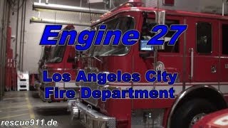 Ride along Engine 27 LAFD [upl. by Pulchia]