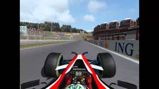 SPAFRANCOCHAMPS F1 ONBOARD PampI SPM8 [upl. by Joktan]