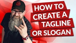 How to create a tagline or slogan [upl. by Nwhas]