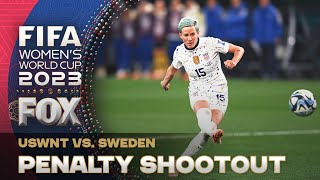 USWNT vs Sweden WILD Penalty Shootout in the 2023 FIFA Womens World Cup [upl. by Derwon]