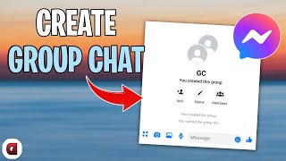 How to Create a Group Chat on Messenger  Quick Tutorial 2024 [upl. by Delsman843]