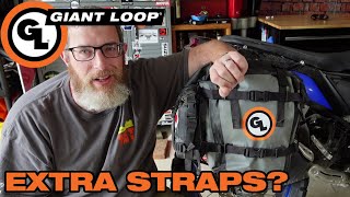 How to Secure Motorcycle Soft Luggage Straps on Giant Loop Panniers and Dry Bags [upl. by Conti]