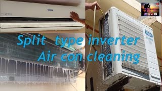 Split Type Inverter Air con Cleaning  Koppel 25hp [upl. by Ahsaercal]