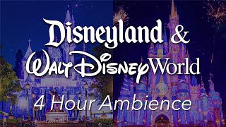 4 Hours Around Disneyland and Disney World Ambience amp Music  Disney Parks Ambience [upl. by Brockie994]