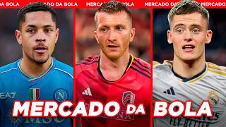 QUAL O NOVO TIME DE MARCO REUS│VITOR ROQUE INTERESSA AO NAPOLI e  Mercado da Bola 2024 [upl. by Foushee]