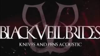 Black Veil Brides  Knives And Pens  Karaoke Acoustic Version [upl. by Dickinson250]